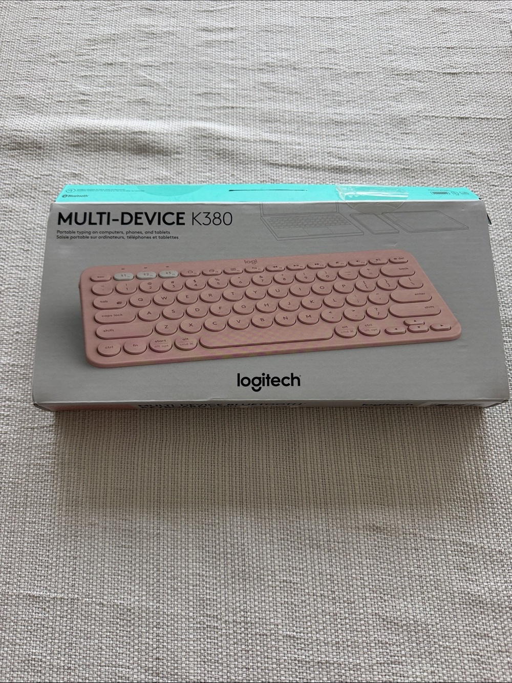 Logitech K380 Wireless Compact Keyboard - Rose Pink